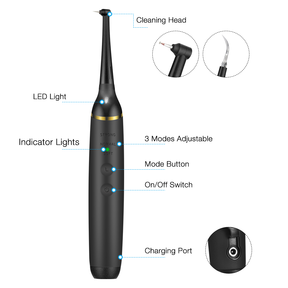Teeth Whitening Led Kit - Elektrikli Sonic diş taşı ölçekleyici taşınabilir
