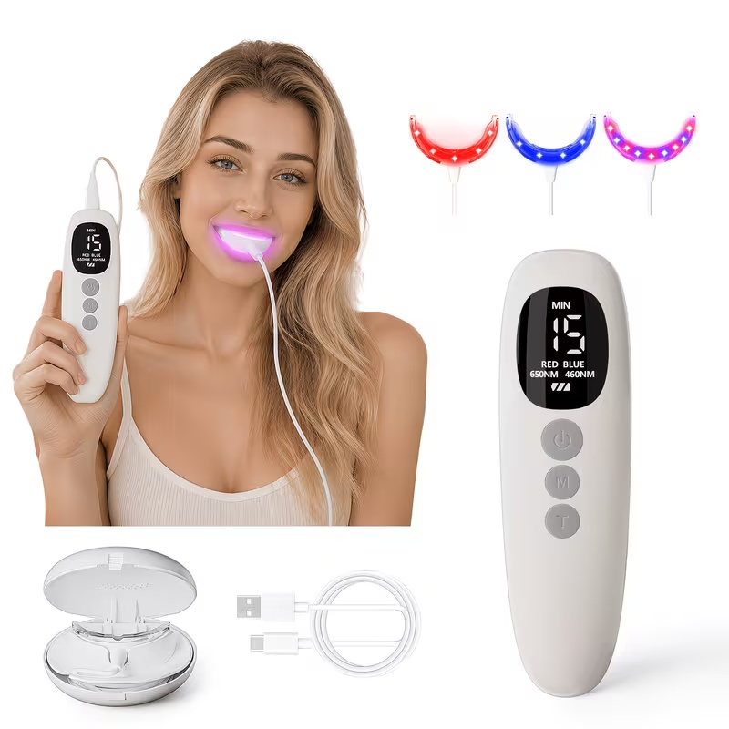 Teeth Whitening Led Kit - Kırmızı Mavi Işık Terapisi Diş Beyazlatma