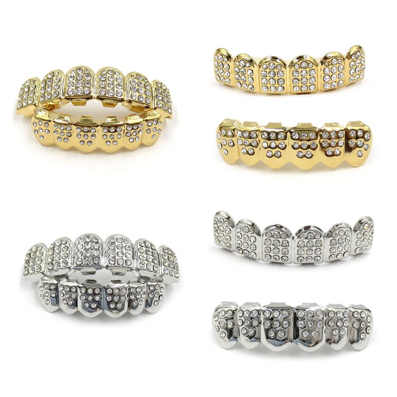 Teeth Whitening Moulds - Moda HIPHOP Diş Parantez Altın/Gümüş Diş