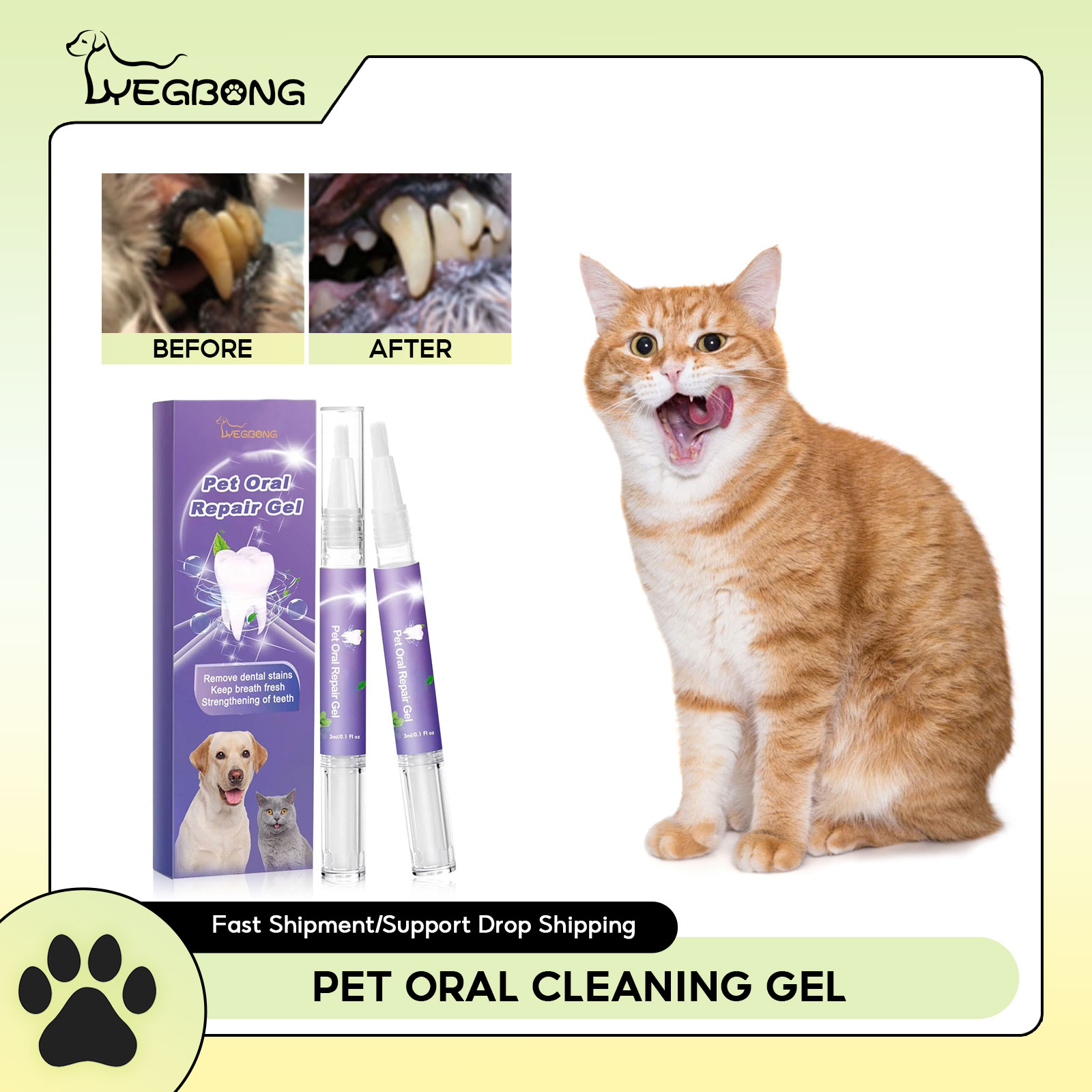 Teeth Whitening Gels - Pet Oral Onarım Jeli Yavru Tartar
