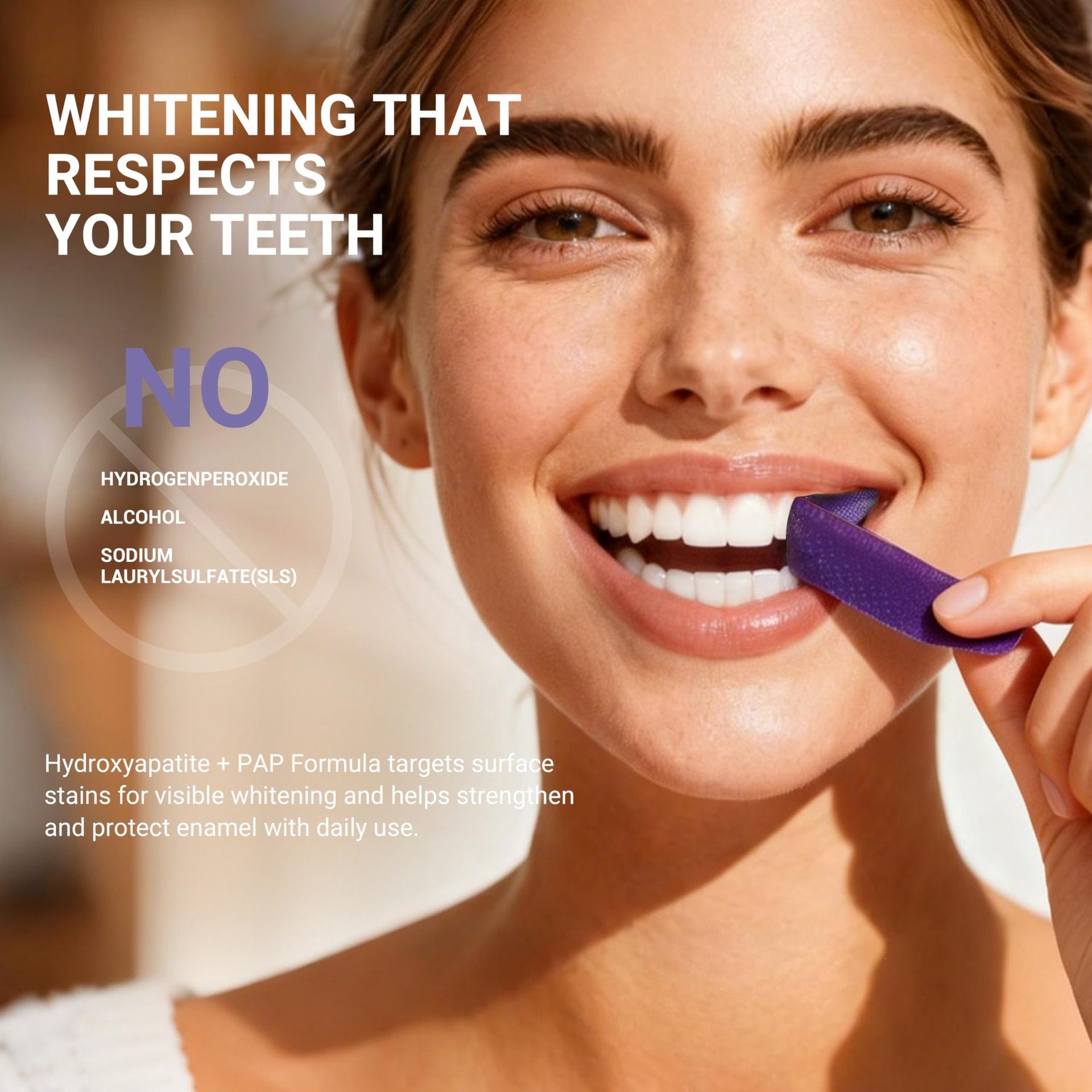 Mor Diş Beyazlatma Bantları 14 - Teeth Whitening Effective incelemesi ve fiyatı
