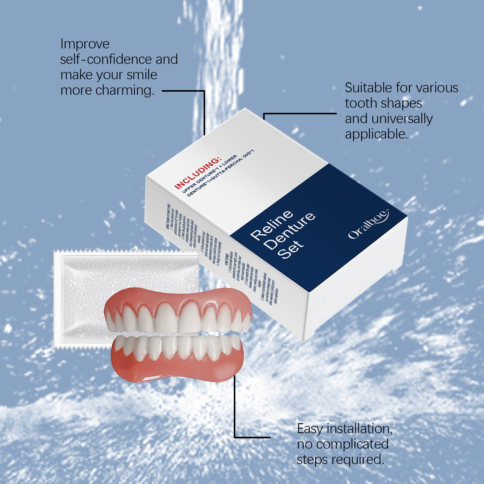 Takma Dişler Geçici Diş Ağız S - Teeth Whitening With Braces incelemesi ve fiyatı